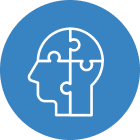 Illustration of a head puzzle