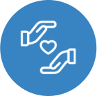 Illustration of hand holding a heart